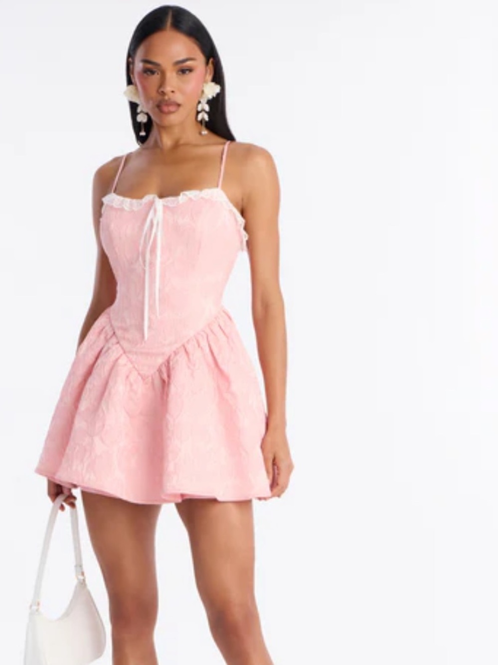 Pink mini dress